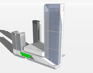 商业综合高层su免费模型下载(1)