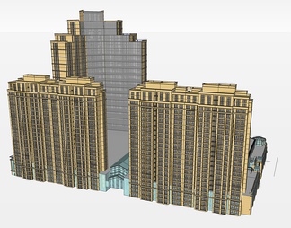 商业综合体su免费模型下载(1)