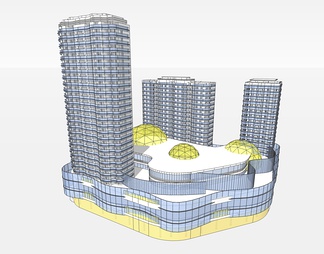 商业综合体su免费模型下载(1)