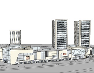 商业综合体su免费模型下载(1)