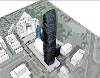 综合商业高层su免费模型下载(1)