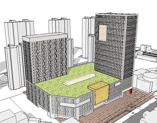 商业综合体su免费模型下载(1)