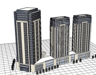 商业综合体su免费模型下载(1)