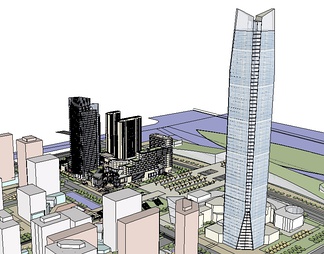 商业综合体su免费模型下载(1)