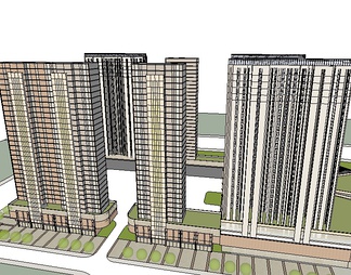 商业综合体su免费模型下载(1)