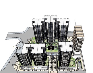 商业综合体su免费模型下载(1)