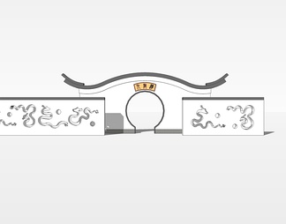 月洞门su免费模型下载(1)