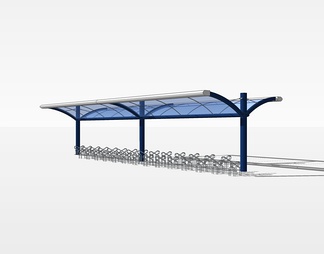 遮阳棚雨棚su免费模型下载(1)