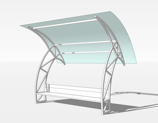 遮阳棚雨棚su免费模型下载(1)