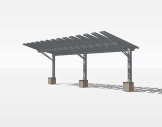 遮阳棚雨棚su免费模型下载(1)