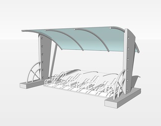 遮阳棚雨棚su免费模型下载(1)