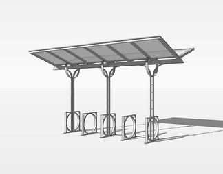 遮阳棚雨棚su免费模型下载(1)