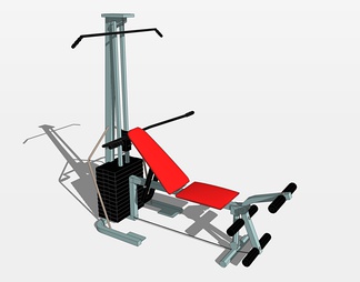健身器材su免费模型下载(1)