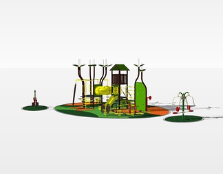 儿童游乐设施su免费模型下载(1)