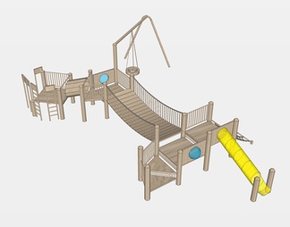 儿童游乐器材设施su免费模型下载(1)