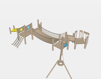 儿童游乐器材设施su免费模型下载(1)