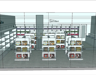 小商店小超市su免费模型下载