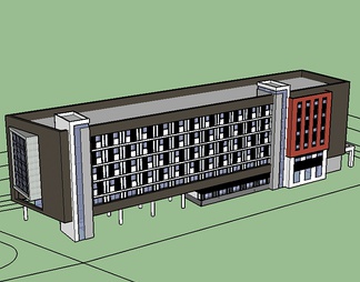 学校宿舍su免费模型下载