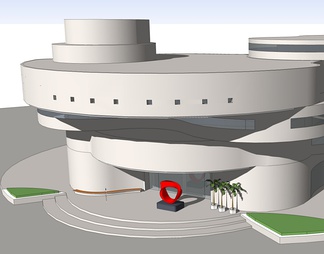 美术馆su免费模型下载(1)