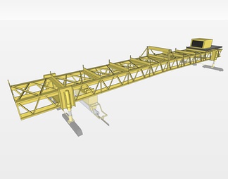 龙门吊起重机su免费模型下载(1)