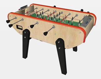 桌上足球模型su免费模型下载(1)