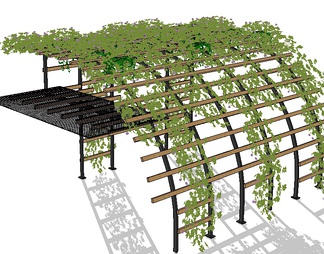 植物爬架su免费模型下载(1)