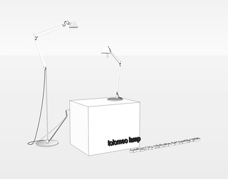 落地灯su免费模型下载(1)