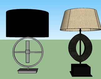 台灯su免费模型下载(1)