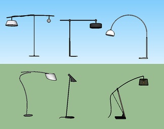 落地灯su免费模型下载(1)