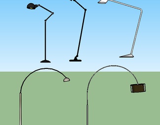 落地灯su免费模型下载(1)