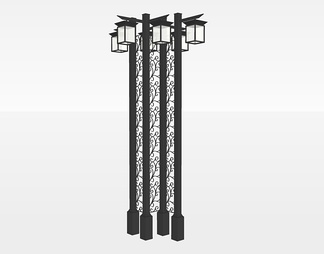户外灯su免费模型下载(1)