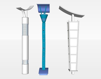 户外灯su免费模型下载(1)