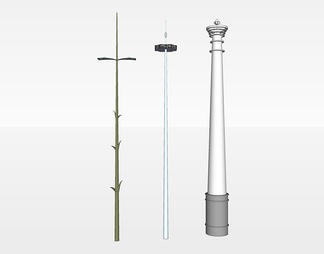 户外灯su免费模型下载(1)