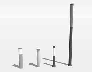 户外灯具su免费模型下载(1)