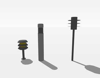 户外灯具su免费模型下载(1)