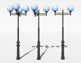 景观路灯su免费模型下载(1)