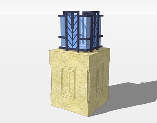 景观灯su免费模型下载(1)