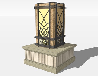 景观灯su免费模型下载(1)