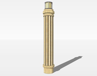 景观灯柱su免费模型下载(1)