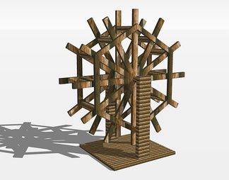 水车su免费模型下载(1)