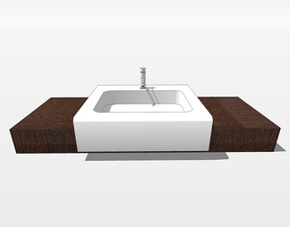 台盆洗手盆su免费模型下载(1)