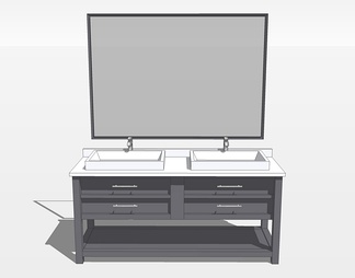 台盆洗手台su免费模型下载(1)