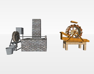 水车su免费模型下载(1)