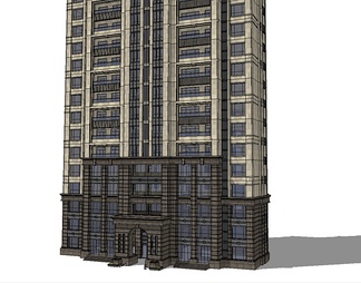 高层建筑su免费模型下载(1)