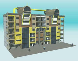 洋房住宅su免费模型下载(1)