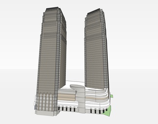 居住建筑su免费模型下载(1)