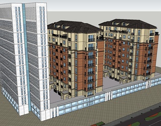 居住建筑su免费模型下载(1)