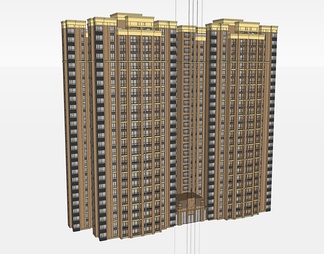 高层住宅su免费模型下载(1)