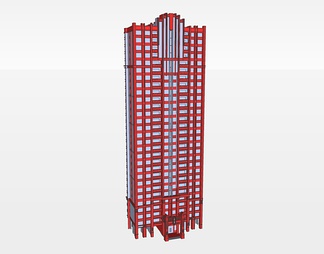 高层住宅楼su免费模型下载(1)