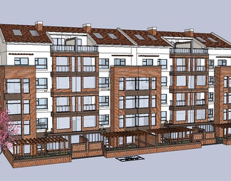 住宅楼su免费模型下载(1)